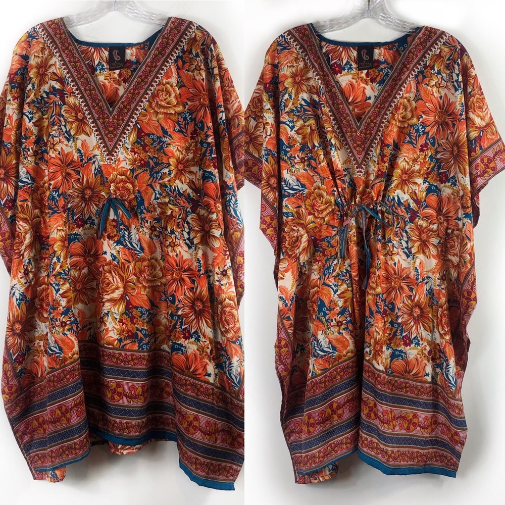 Priya OSFM adjustable waist swim turquoise coverup